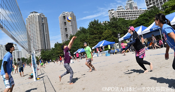 お台場海浜公園ビーチスポーツエリアの写真